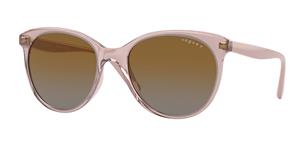 VOGUE VO5453S | Damen-Sonnenbrille | Butterfly | Fassung: Kunststoff Rosa | Glasfarbe: Grau / Braun