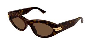 BOTTEGA VENETA BV1189S | Damen-Sonnenbrille | Butterfly | Fassung: Kunststoff Havanna | Glasfarbe: Braun