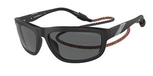 EMPORIO ARMANI EA4183U | Herren-Sonnenbrille | Eckig | Fassung: Kunststoff Schwarz | Glasfarbe: Grau