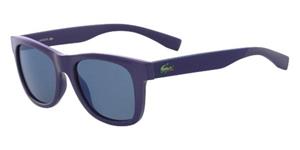 LACOSTE KIDS L3617S | Unisex-Sonnenbrille | Eckig | Fassung: Polycarbonat Blau | Glasfarbe: Grau / Blau