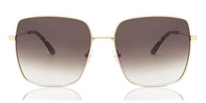 CALVIN KLEIN CK20135S | Damen-Sonnenbrille | Eckig | Fassung: Kunststoff Goldfarben | Glasfarbe: Braun