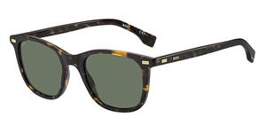 hugobosseyewear Hugo Boss Eyewear Sonnenbrillen für Männer 1366/S 086 T51 QT Sol 145 Havana