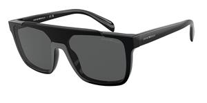 EMPORIO ARMANI EA4193 | Herren-Sonnenbrille | Monoscheibe | Fassung: Kunststoff Schwarz | Glasfarbe: Grau