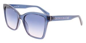 CALVIN KLEIN CKJ21627S | Damen-Sonnenbrille | Butterfly | Fassung: Kunststoff Blau | Glasfarbe: Blau