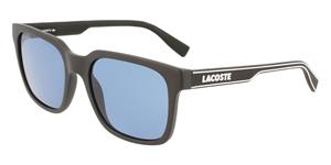 LACOSTE L967S | Herren-Sonnenbrille | Eckig | Fassung: Kunststoff Schwarz | Glasfarbe: Blau