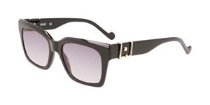 LIU JO LJ759S | Damen-Sonnenbrille | Eckig | Fassung: Kunststoff Schwarz | Glasfarbe: Grau