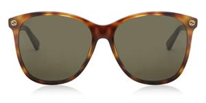 GUCCI GG0024S | Damen-Sonnenbrille | Butterfly | Fassung: Kunststoff Havanna | Glasfarbe: Braun