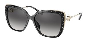 MICHAEL KORS MK2161BU EAST HAMPTON | Damen-Sonnenbrille | Butterfly | Fassung: Kunststoff Schwarz | Glasfarbe: Grau
