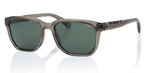 SUPERDRY 5003 | Unisex-Sonnenbrille | Eckig | Fassung: Kunststoff Braun | Glasfarbe: Grün