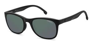 CARRERA 8054/S | Herren-Sonnenbrille | Oval | Fassung: Kunststoff Schwarz | Glasfarbe: Grau