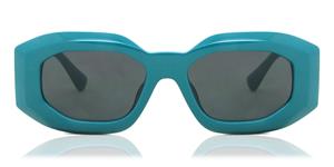 VERSACE VE4425U | Herren-Sonnenbrille | Mehreckig | Fassung: Kunststoff Grün | Glasfarbe: Grau
