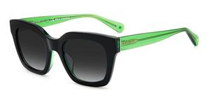 KATE SPADE CAMRYN/S | Damen-Sonnenbrille | Eckig | Fassung: Kunststoff Grün | Glasfarbe: Grau