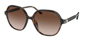 MICHAEL KORS MK2186U | Damen-Sonnenbrille | Eckig | Fassung: Kunststoff Havanna | Glasfarbe: Braun