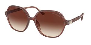 MICHAEL KORS MK2186U | Damen-Sonnenbrille | Eckig | Fassung: Kunststoff Braun | Glasfarbe: Braun