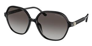 MICHAEL KORS MK2186U | Damen-Sonnenbrille | Eckig | Fassung: Kunststoff Schwarz | Glasfarbe: Grau