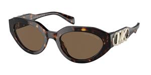 MICHAEL KORS MK2192 | Damen-Sonnenbrille | Oval | Fassung: Kunststoff Havanna | Glasfarbe: Braun