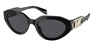 MICHAEL KORS MK2192 | Damen-Sonnenbrille | Oval | Fassung: Kunststoff Schwarz | Glasfarbe: Grau