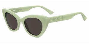 MOSCHINO 147/S | Damen-Sonnenbrille | Butterfly | Fassung: Kunststoff Grün | Glasfarbe: Grau