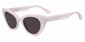 MOSCHINO 147/S | Damen-Sonnenbrille | Butterfly | Fassung: Kunststoff Rosa | Glasfarbe: Grau