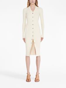 Dion Lee Gradient ribbed button-up dress - Beige