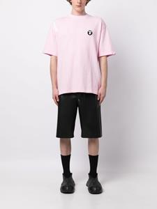 AAPE BY *A BATHING APE logo-appliqué cotton T-shirt - Roze