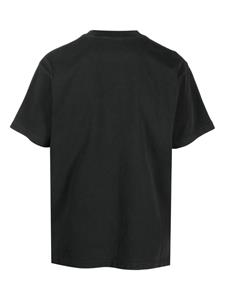 Awake NY logo-embroidered cotton T-shirt - Zwart
