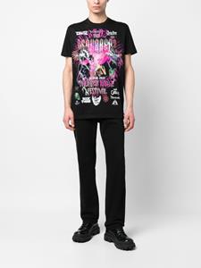 Dsquared2 T-shirt met print - Zwart