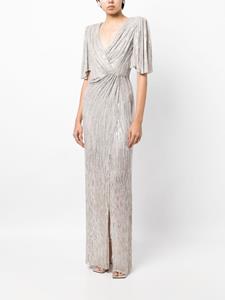 Jenny Packham Ava sequin-design gown - Zilver