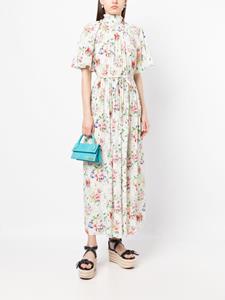 Rosetta Getty Maxi-jurk met bloemenprint - Wit