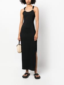 MOSCHINO JEANS Maxi-jurk met verstelbare schouderbandjes - Zwart