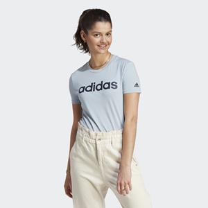adidas LOUNGEWEAR Essentials Slim Logo T-Shirt Blau