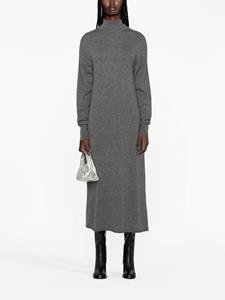 Jil Sander high-neck cashmere knitted dress - Grijs