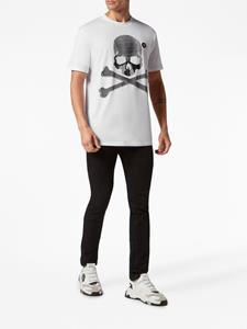 Philipp Plein skull-print cotton T-shirt - Wit