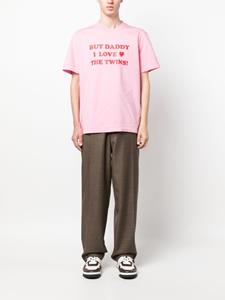 Dsquared2 slogan-print cotton T-shirt - Roze