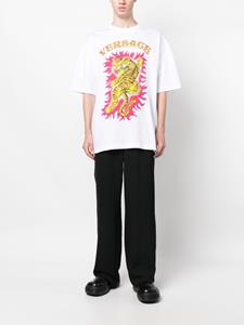 Versace Roar print cotton T-shirt - Wit