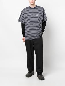 WTAPS striped cotton T-shirt - Blauw