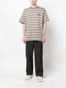 WTAPS striped cotton T-shirt - Groen