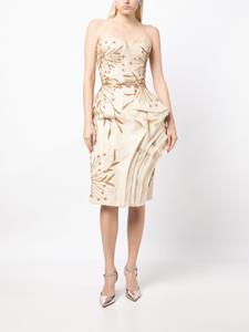 Saiid Kobeisy Strapless jurk - Beige