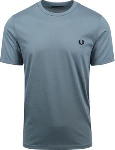 fredperry Fred Perry - Ringer Ash Blue - - T-Shirts
