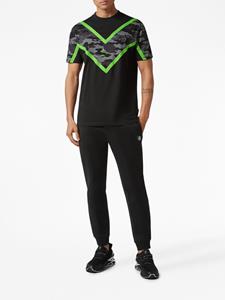 Plein Sport SS Neon Amazon Edition camouflage-print T-Shirt - Zwart