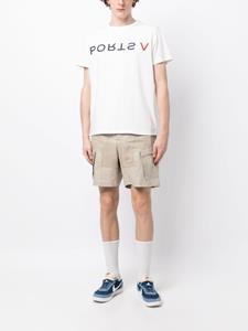 Ports V T-shirt met logoprint - Wit