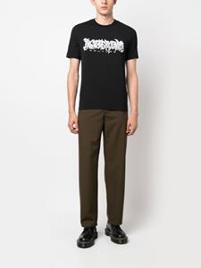 Moschino logo-print stretch-cotton T-shirt - Zwart