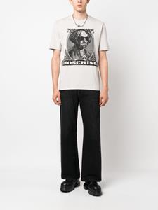 Moschino logo-print organic-cotton T-shirt - Grijs