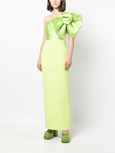 Solace London Selia one-shoulder maxi dress - Groen