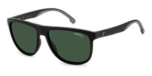 CARRERA 8059/S | Herren-Sonnenbrille | Eckig | Fassung: Kunststoff Schwarz | Glasfarbe: Grün