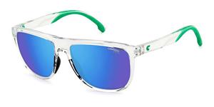 CARRERA 8059/S | Herren-Sonnenbrille | Eckig | Fassung: Kunststoff Transparent | Glasfarbe: Grün