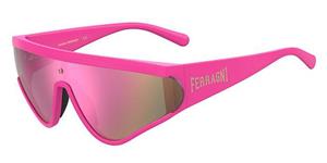 CHIARA FERRAGNI CF 7021/S | Damen-Sonnenbrille | Monoscheibe | Fassung: Kunststoff Rosa | Glasfarbe: Rosa