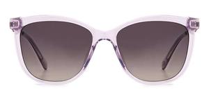 FOSSIL 3142/S | Damen-Sonnenbrille | Eckig | Fassung: Kunststoff Lila | Glasfarbe: Grau