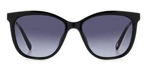 FOSSIL 3142/S | Damen-Sonnenbrille | Eckig | Fassung: Kunststoff Schwarz | Glasfarbe: Grau