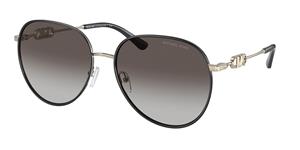 MICHAEL KORS MK1128J | Damen-Sonnenbrille | Pilot | Fassung: Kunststoff Goldfarben | Glasfarbe: Grau